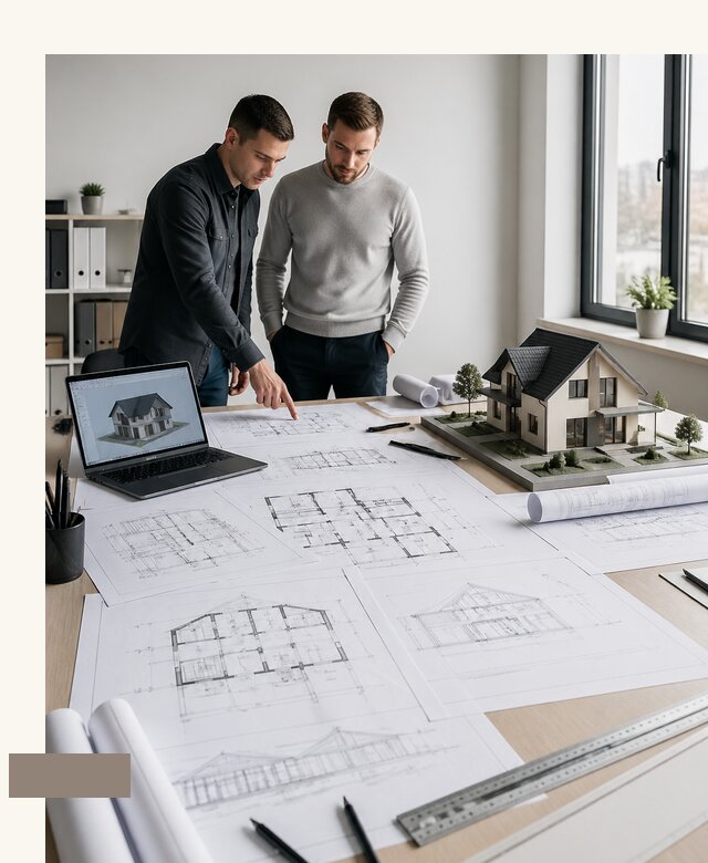 Чертеж дома под ключ в Бердске по цене от 12494 р. | А3дПро-Брд