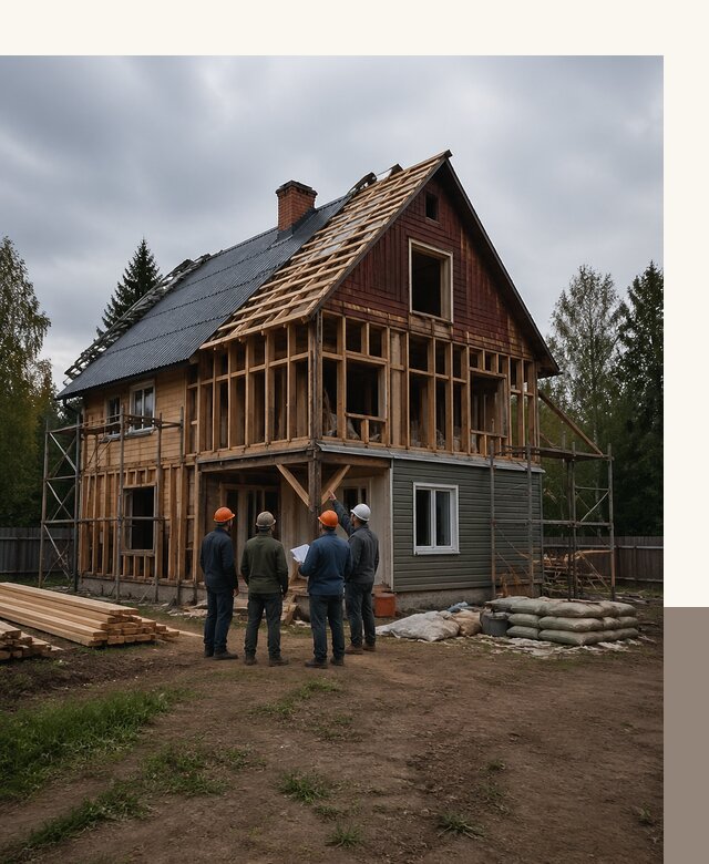 Реконструкция дачного дома в Бердске под ключ с проектом