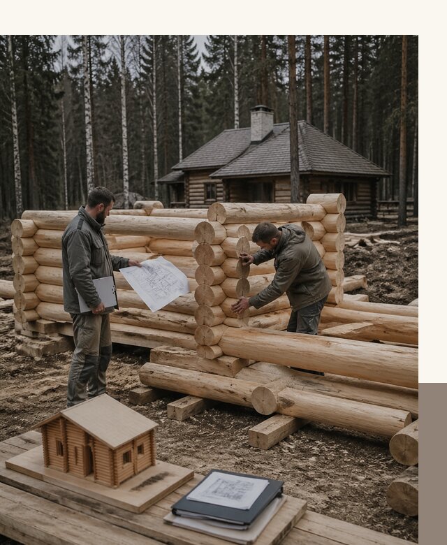 Проектирование и строительство домов из бревна в Бердске